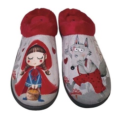 MULE PL12213 CHAPERON ROUGE - PLUMAFLEX - - LUDIVINE CHAUSSEUR- BRETEUIL