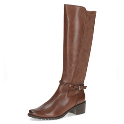 BOTTE TALON ZIP LARGEUR G CAPRICE COGNAC 25600 - LUDIVINE CHAUSSEUR- BRETEUIL