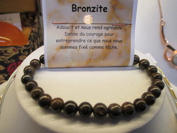 Bronzite bracelet perle 6mm - Original's