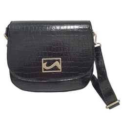 SAC A MAIN CROCO NOIR - ARA - - LUDIVINE CHAUSSEUR- BRETEUIL