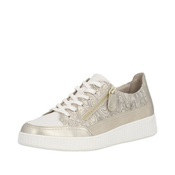 SNEAKERS LACET ZIP BEIGE REMONTE D2E06 - LUDIVINE CHAUSSEUR- BRETEUIL