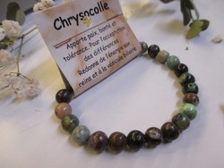 Chrysocolle bracelet perle de 8 mm - Original's