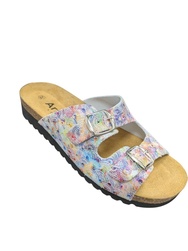 MULE A BRIDE MULTICOLORE ARTIKA BASQUE - LUDIVINE CHAUSSEUR- BRETEUIL