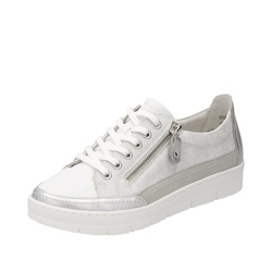 SNEAKERS ARGENT BLANC 5826 REMONTE - LUDIVINE CHAUSSEUR- BRETEUIL