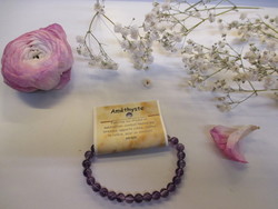 Amthyste bracelet perle de 6mm - Original's