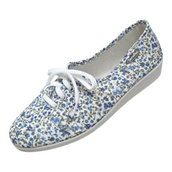 CHAUSSURE LACET TOILE SEMELFLEX VANATU BLEU - LUDIVINE CHAUSSEUR- BRETEUIL