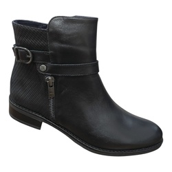 BOTTINE ZIP TALON 3CM NOIR DORKING D8906 - LUDIVINE CHAUSSEUR- BRETEUIL