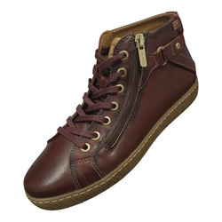 SNEAKERS MONTANT LACET ZIP BORDEAUX PIKOLINOS W7B - LUDIVINE CHAUSSEUR- BRETEUIL