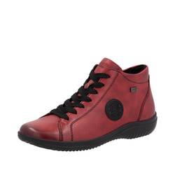 SNEAKERS MONTANTE ROUGE LARGEUR G REMONTE D1E71 - LUDIVINE CHAUSSEUR- BRETEUIL