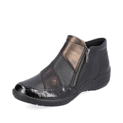 BOOT'S 2 ZIPS 7678 NOIR - REMONTE - - LUDIVINE CHAUSSEUR- BRETEUIL