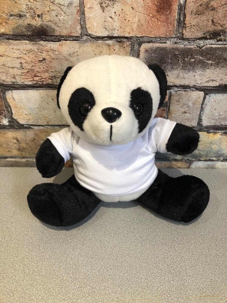 Peluche Panda avec tee-shirt personnalisable - Peluche à personnaliser - Marev'création - Voir en grand