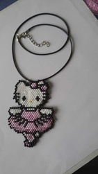 collier et pendentif hello kitty - Minacra