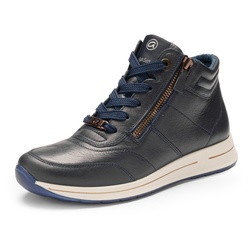 SNEAKERS MONTANT DOUBLE ZIP MARINE ARA 12248 - LUDIVINE CHAUSSEUR- BRETEUIL