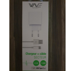 Chargeur+ cble secteur USB type C - Caf des sports