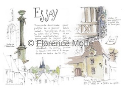 Essay - Aquarelles et dessins du Patrimoine - Florence Motte