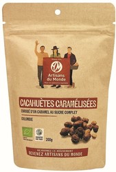 Pralines de cacahutes bio enrobes de caramel - 200g - Boutique associative Artisans du monde Alenon