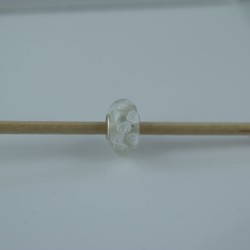 Perle compatible en verre fait main au chalumeau p60 - Bijoux BLUE  MOON