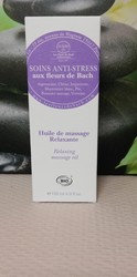 huile de massage relaxante anti stress aux fleurs de bach - Les soins de Lili