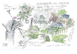 Crypte de Mortagne - Aquarelles et dessins du Patrimoine - Florence Motte