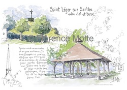 St Lger sur Lger - Aquarelles et dessins du Patrimoine - Florence Motte