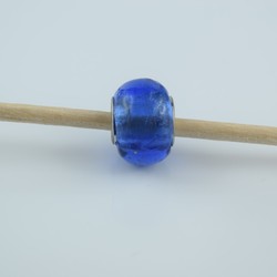 Perle compatible en verre fait main au chalumeau p19 - Bijoux BLUE  MOON