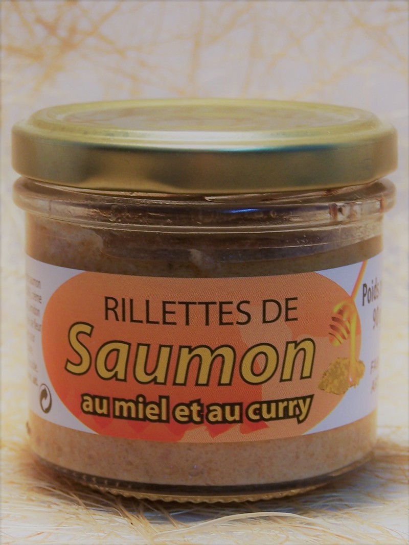 Rillettes de saumon au miel et au curry - Terrines et Rillettes - La Cave d'Orgueil - Voir en grand