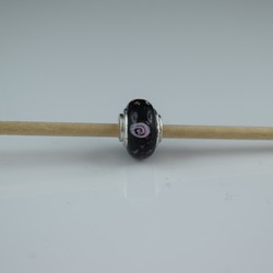 Perle compatible en verre fait main au chalumeau p114 - Bijoux BLUE  MOON