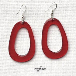 Boucles d'oreilles rouges - R0010 - L'Atelier d'Aurore