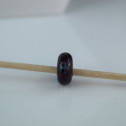 Perle compatible en verre fait main au chalumeau p74 - Bijoux BLUE  MOON