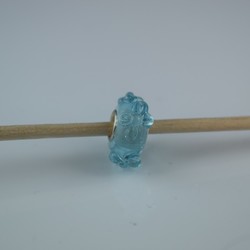 Perle compatible en verre fait main au chalumeau p105 - Bijoux BLUE  MOON