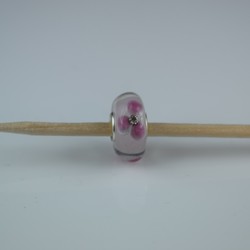Perle compatible en verre fait main au chalumeau p79 - Bijoux BLUE  MOON