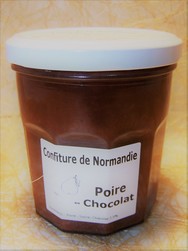 Confiture de Normandie poire chocolat - La Cave d'Orgueil