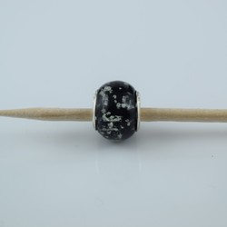 Perle compatible en verre fait main au chalumeau p44 - Bijoux BLUE  MOON