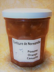 Confiture de Normandie pomme orange cannelle - La Cave d'Orgueil
