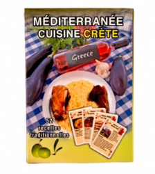 Jeux de cartes avec des recettes grecques - 52 recettes trad - Le Prestige Crtois