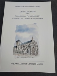 Brochure Paroisses du Pays d'Alenon et de la CUA - Aquarelles et dessins du Patrimoine - Florence Motte