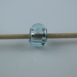 Perle compatible en verre fait main au chalumeau p30 - Bijoux BLUE  MOON