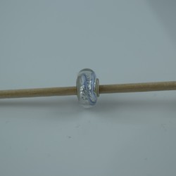 Perle compatible en verre fait main au chalumeau p64 - Bijoux BLUE  MOON