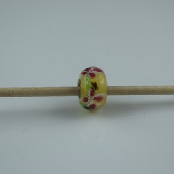 Perle compatible en verre fait main au chalumeau p119 - Bijoux BLUE  MOON