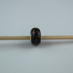 Perle compatible en verre fait main au chalumeau p118 - Bijoux BLUE  MOON