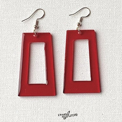 Boucles d'oreilles rouges - R0011 - L'Atelier d'Aurore