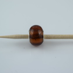 Perle compatible en verre fait main au chalumeau p40 - Bijoux BLUE  MOON