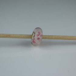 Perle compatible en verre fait main au chalumeau p80 - Bijoux BLUE  MOON