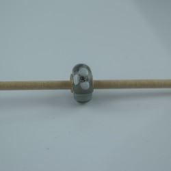 Perle compatible en verre fait main au chalumeau p61 - Bijoux BLUE  MOON