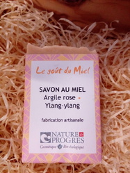 SAVON ARGILE ROSE/YLANG-YLANG - AU BIO-LOGIS