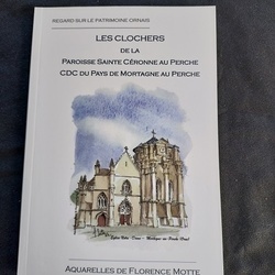 Brochure Paroisse Ste Cronne et CDC Pays de Mortagne - Aquarelles et dessins du Patrimoine - Florence Motte