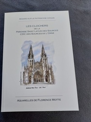 Brochure Paroisse St Latuin et CDC Sources de l'Orne - Aquarelles et dessins du Patrimoine - Florence Motte