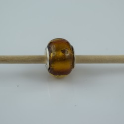 Perle compatible en verre fait main au chalumeau p41 - Bijoux BLUE  MOON