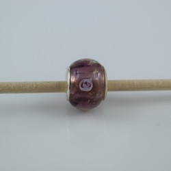 Perle compatible en verre fait main au chalumeau p12 - Bijoux BLUE  MOON