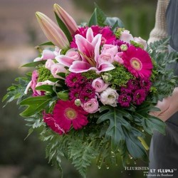 bouquet du fleursite rose - Aux Joly fleurs